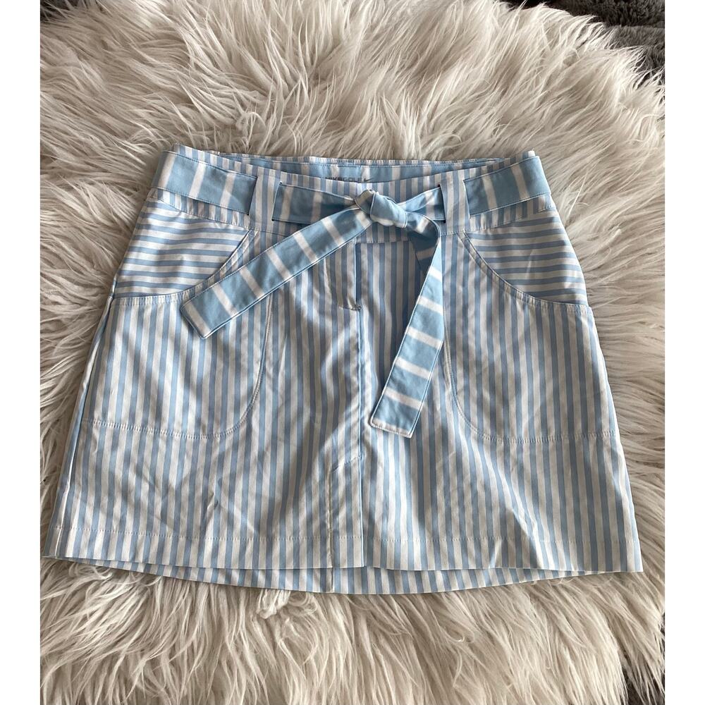 Nike Women's Golf Tour Performance Striped Skort 2 Piece White‎ Blue Size 6